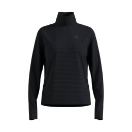 ODLO PILE ESSENTIAL THERMAL MEZZA ZIP DONNA M 15000 - black