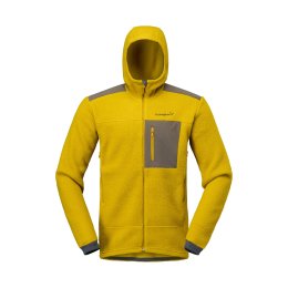 NORRONA PILE TROLLVEGGEN WARM3 CON CAPPUCCIO DA UOMO M 5502_Golden Palm