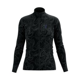 COMPRESSPORT Giacca Hurricane Windproof Aurora donna M BLACK/AURORA CAMO PRINT