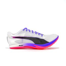 PUMA Lunga Distanza Nitro Elite 3 DigiTokyo Unisex 43 01-PUMA White-PUMA Black-Fluro Pink
