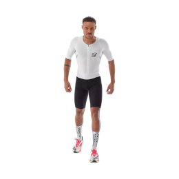 COMPRESSPORT Trisuit Aero Seamless uomo L WHITE/BLACK