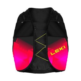 LEKI Gilet d'idratazione Trail Running Quiver 6L SM-LXL black-bright red-neonpink