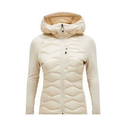 PEAK PERFORMANCE Giacca Helium Down Hybrid Hood donna L SAND FOG