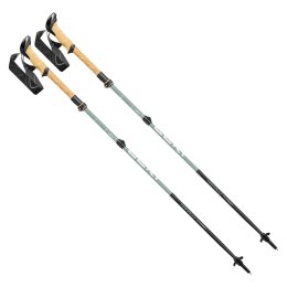 LEKI Bastone Makalu FX Carbon 100-120cm naturalcarbon-greygreen-white