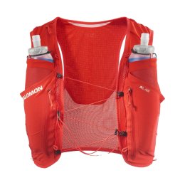 SALOMON Zaino d'idratazione S/LAB Sense 6 con borracce XS FIERY RED/BLACK/