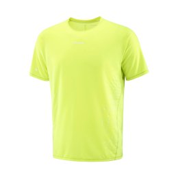 SALOMON T-shirt SENSE AERO GFX uomo L Acid Lime / BUTTERFLY