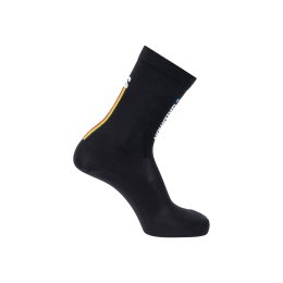 SALOMON CALZINI PULSE RACE FLAG CREW NERI 39-41 BLACK