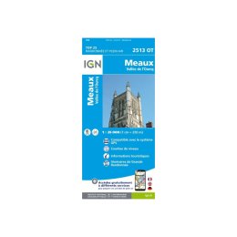 IGN Carta IGN Meaux Valle dell'Ourcq TU .