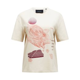 PEAK PERFORMANCE T-shirt Donna con stampa grafica L SAND FOG