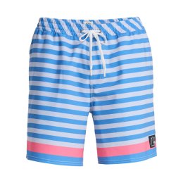 QUIKSILVER Boxer da bagno Original BTZ Stripe Volley 17" uomo M BLC6_RIVIERA BIARRITZ STRIPE