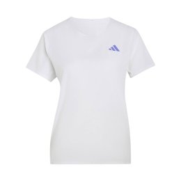ADIDAS T-shirt running Adizero donna XS KT4831-WHITE/SOLPUR