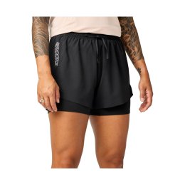 BROOKS Short 2-in-1 Cascadia donna M 001 - Black