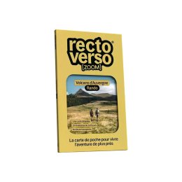 RECTO VERSO Carta tascabile Zoom Vulcani d'Alvernia Rando TU .