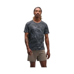 HOKA T-shirt Everyrun Print uomo M BLCKW
