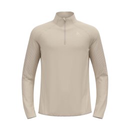 ODLO MAGLIA ZEROWEIGHT WARM 2.0 MEZZA ZIP UOMO S 10697 - SILVER CLOUD