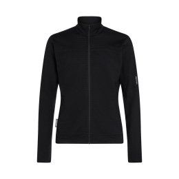 ICEBREAKER Pile con zip 300 Descender uomo M BLACK