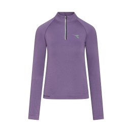 DIADORA Maglia a maniche lunghe 1/2 Zip Stratouno donna S/M VIOLET GRAPE COMPOTE