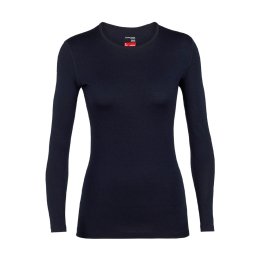 ICEBREAKER MAGLIA INTIMA 260 TECH GIROCOLLO DONNA XS MIDNIGHT/NAVY