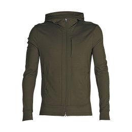 ICEBREAKER GIACCA IN PILE MERINO QUANTUM III CON CAPPUCCIO UOMO S LODEN