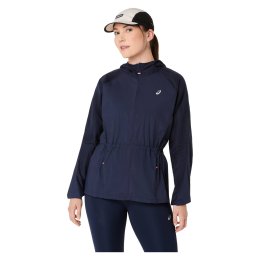 ASICS GIACCA ANTIVENTO ROAD PACKABLE DONNA M 400 / MIDNIGHT