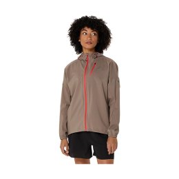 ASICS Giacca impermeabile Fujitrail Elite da donna L 020 / TAUPE GREY