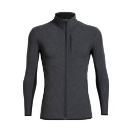 ICEBREAKER GIACCA DESCENDER ZIP UOMO XL JET HTHR/BLACK