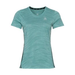 ODLO T-SHIRT GIROCOLLO ZEROWEIGHT DONNA XS 20774 - JADED MELANG