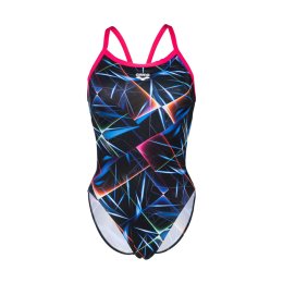 ARENA COSTUME DA BAGNO CHALLENGE BACK ALLOVER DONNA 34 550 / BLACK MULTI-FR