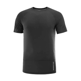 SALOMON T-SHIRT MANICHE CORTE CROSS RUN UOMO NERO XL DEE