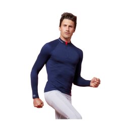 DAMART PRIMO STRATO ENERGY THERMOLACTYL 3 COLLO MEZZA-ZIP UOMO XXL/XXXL Blue