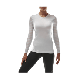 CEP T-SHIRT RUN ULTRALIGHT MANICHE LUNGHE DONNA L WHITE
