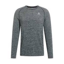 ODLO T-SHIRT MANICHE LUNGHE ESSENTIAL SEAMLESS UOMO XL 15700 - GREY MELANGE