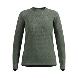 ODLO T-SHIRT MANICHE LUNGHE ESSENZIALE SEAMLESS DONNA M 11003 - shadow melange