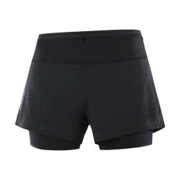 SALOMON PANTALONCINO SENSE AERO 2 IN 1 DONNA XS DEEP BLACK