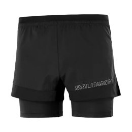 SALOMON PANTALONCINO CROSS 2 IN 1 UOMO S DEEP BLACK