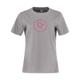 NORRONA T-shirt Cotone donna XS 8870_GREY MELANGE