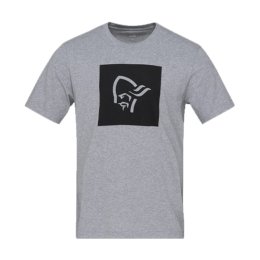 NORRONA T-SHIRT cotone a taglio quadrato VIKING UOMO M 2313_DRIZZLE MELANGE