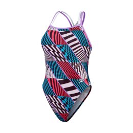 SPEEDO COSTUME DA BAGNO ECO+ ALLOVER DIG STARBACK DONNA 36 REDBLU