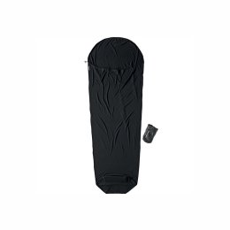 COCOON LENZUOLO PER SACCO A PELO MERINO SARCOFAGO TU BLACK