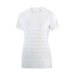 SALOMON T-SHIRT SENSE AERO GFX DONNA BIANCO XS WHITE