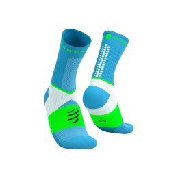 COMPRESSPORT CALZINI ULTRA TRAIL V2.0 T1 NORSE BLUE/NEON GREEN