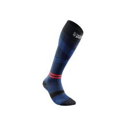THUASNE CALZE ALTE A COMPRESSIONE M 35-38 NOIR/BLEU FONCE/ROUG