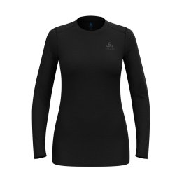 ODLO T-SHIRT A MANICHE LUNGHE MERINO 160 DONNA XS 15000 BLACK