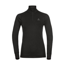 ODLO INTIMO TERMICO MEZZA ZIP ACTIVE WARM DONNA XS 15000 BLACK