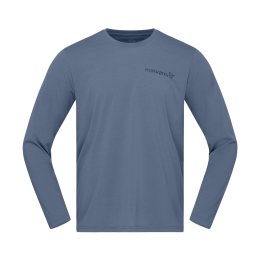 NORRONA T-SHIRT MANICHE LUNGHE FEMUND TECH UOMO S 2308_VINTAGE INDIGO