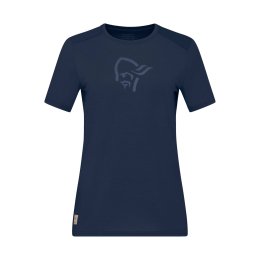 NORRONA T- SHIRT FEMUND EQUALISER MERINO DONNA XS 2295_INDIGO NIGHT