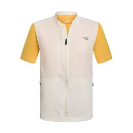 DIADORA VESTE MULTILAYER VEST RUN CREW FEMME XS WHISPER WHITE/PALE C