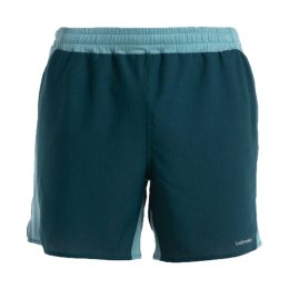 ICEBREAKER PANTALONCINO MERINO 125 ZONEKNIT SPEED UOMO XL FATHOM GRN/CLOUD RAY