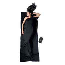 COCOON LENZUOLO PER SACCO A PELO MERINO RETTANGOLARE TU BLACK