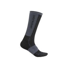 ICEBREAKER CALZINI MERINO RUN+ ULTRALIGHT CREW DONNA 38-40 BLACK/GRAPHITE